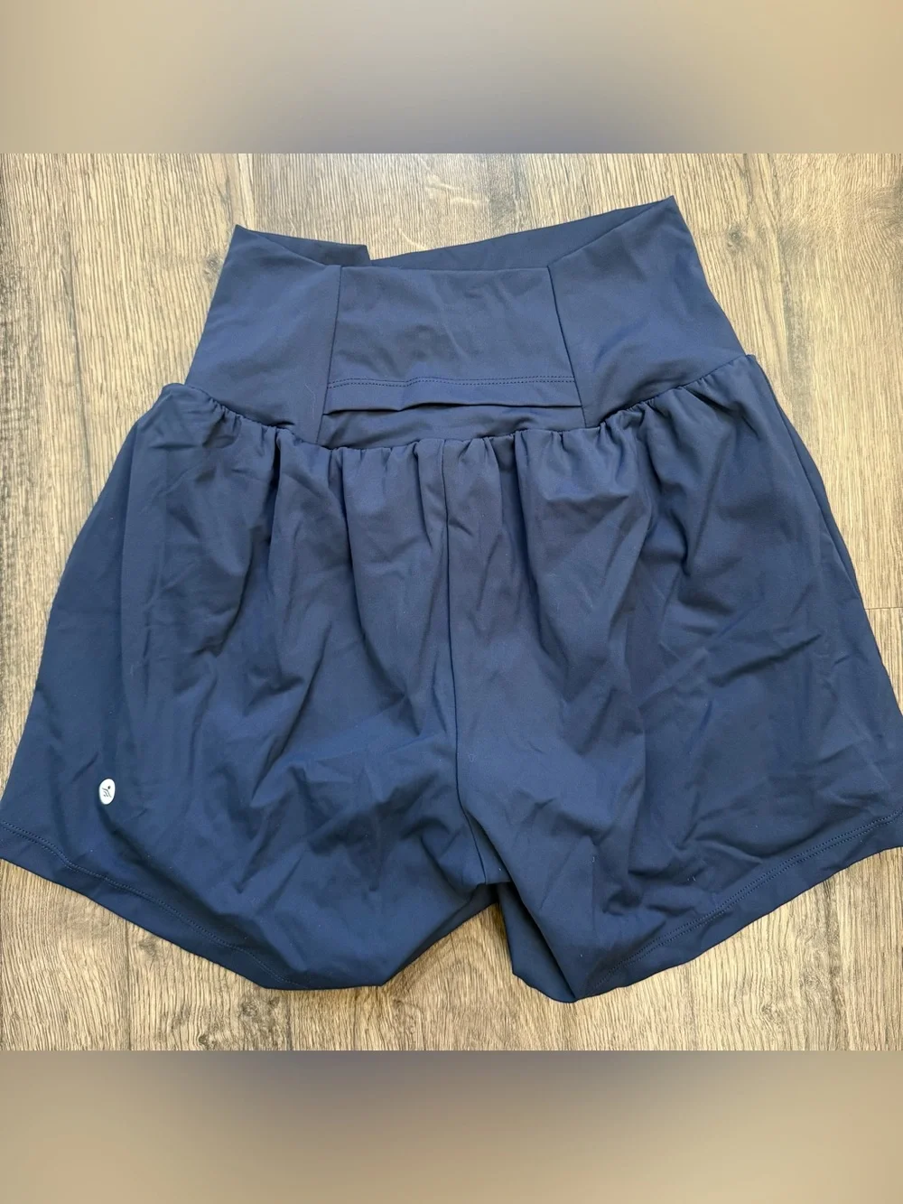 NWT Halara Women’s Navy Blue Nylon Athletic Workout Shorts Size Small